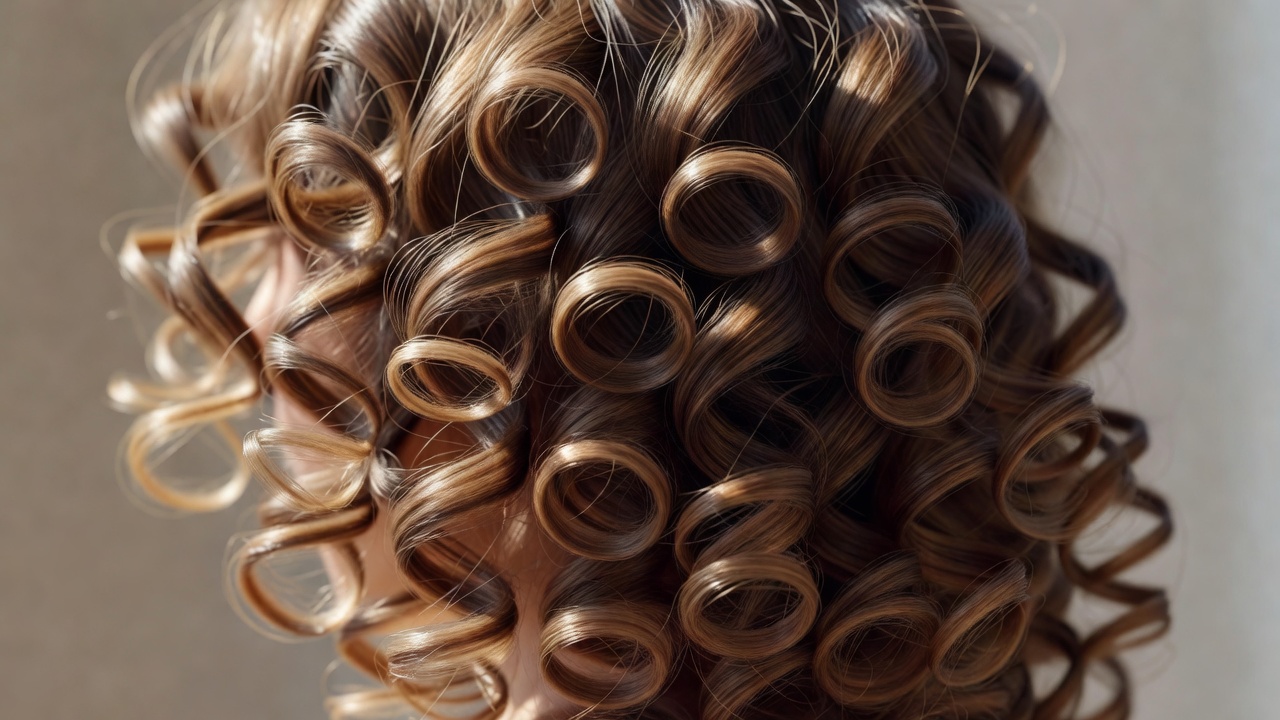 Layered curls in daylight showing rounded shape and lighter edges
